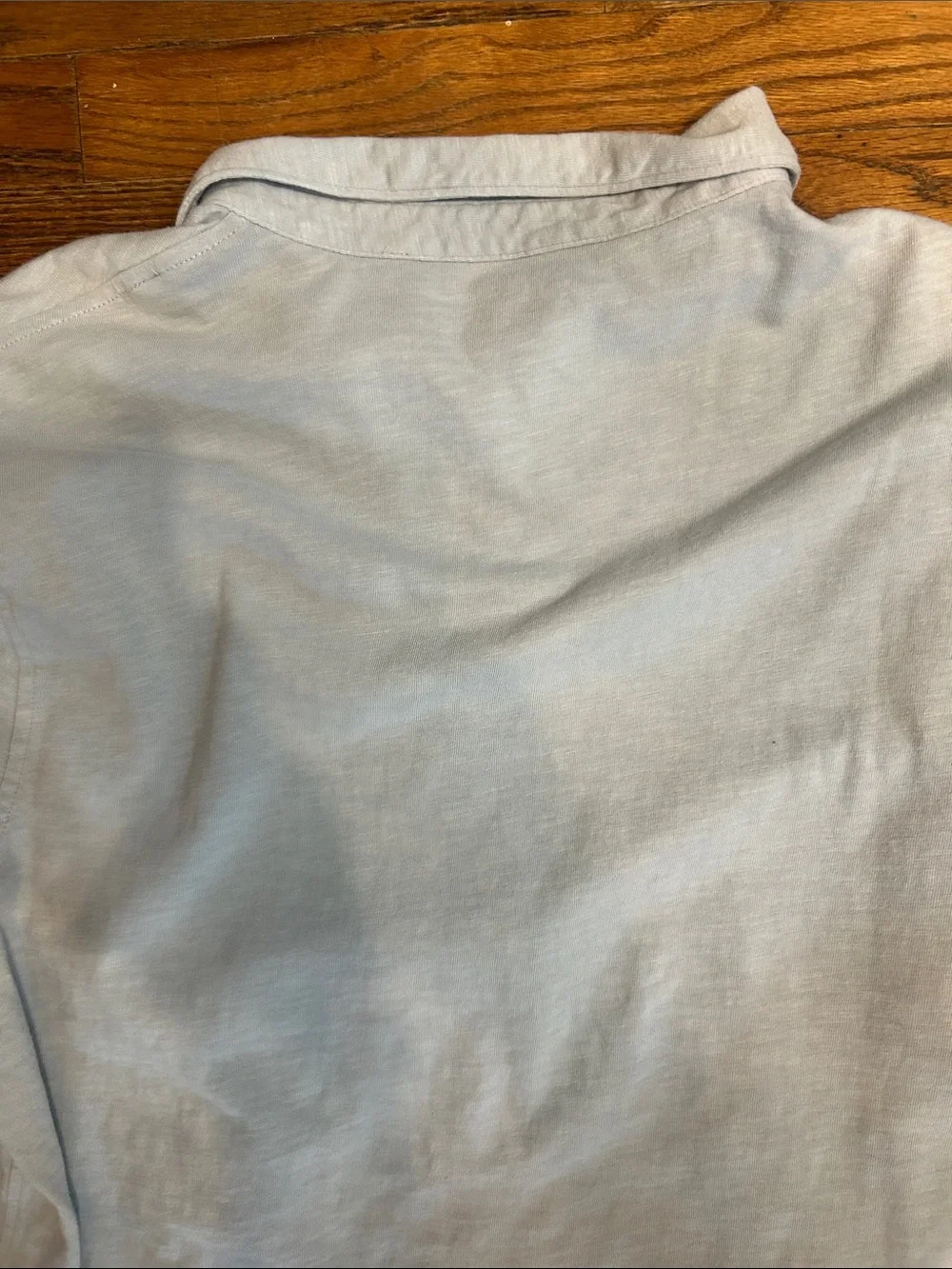 J. Crew Men’s Light Blue Cotton Polo with Chest Pocket
